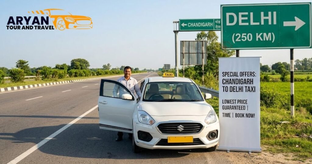 Book Chandigarh to Delhi Taxi Services at Lowest Price – Limited Offers