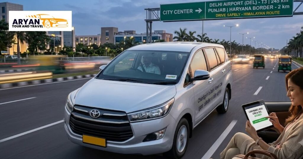 Chandigarh to Delhi Airport Cab Easy Online Booking