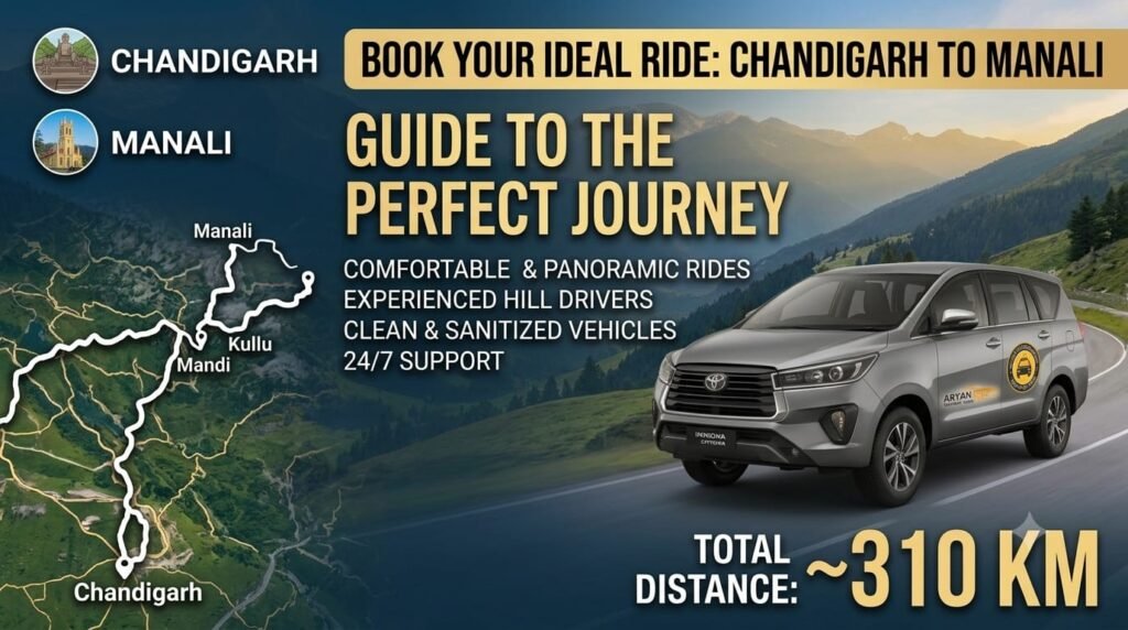 How Much Does a Chandigarh to Manali Taxi Cost? Complete One-Way Fare Guide