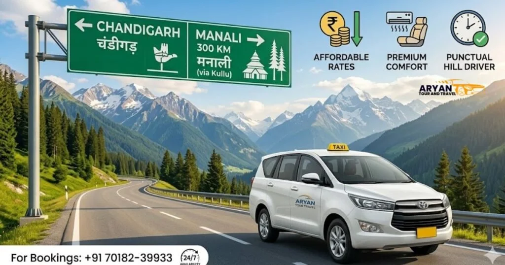 One Way Taxi Chandigarh to Manali